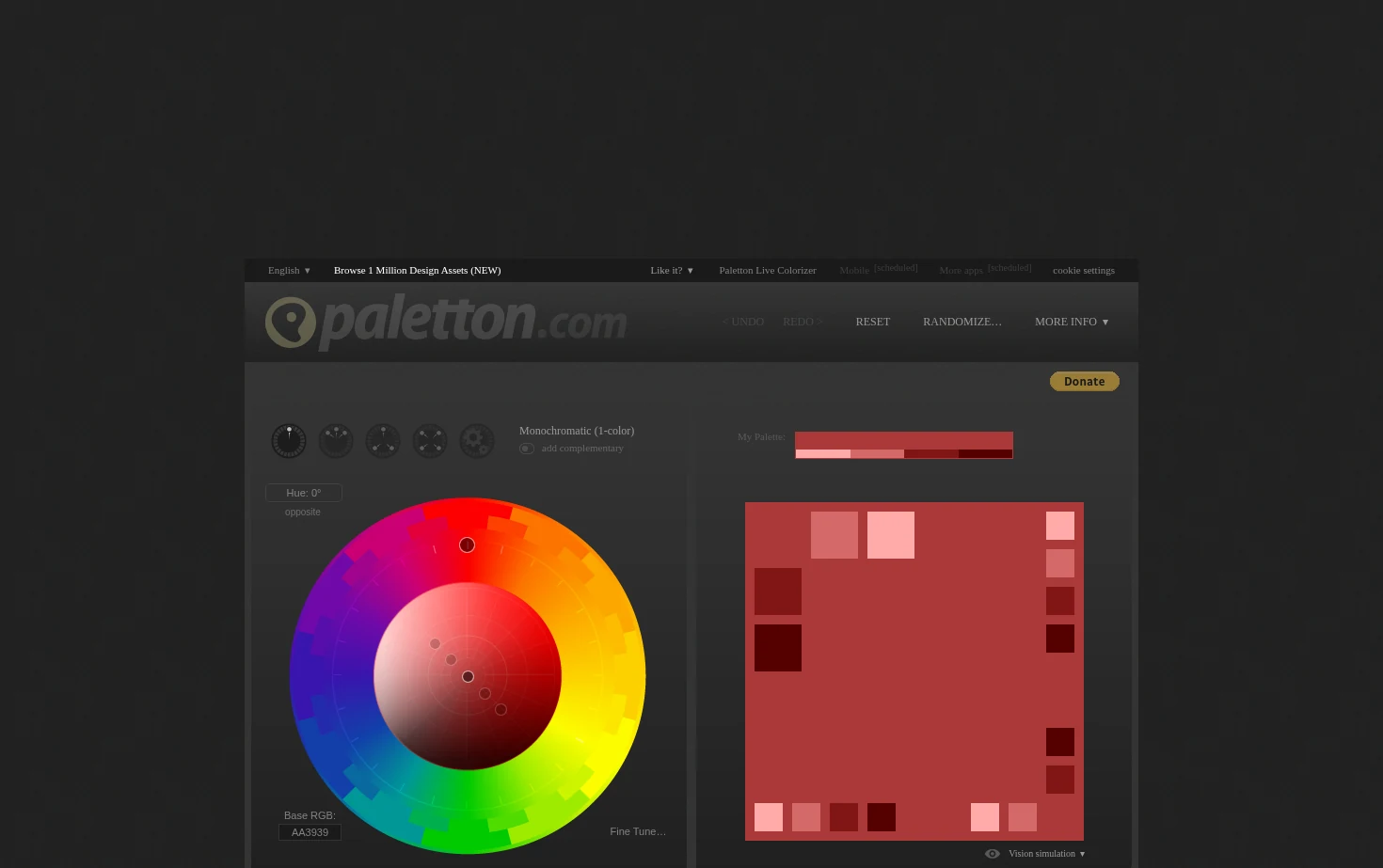 Paletton 页面快照